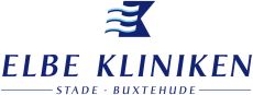 Blaues Logo mit Schriftzug der Elbe Kliniken Stade Buxtehude